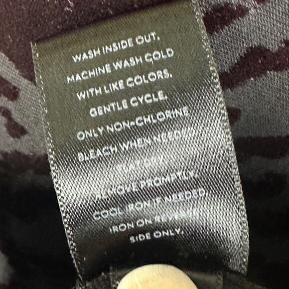 Simply Vera Verawang Top Women Large Purple Velvet Burn Out Dark Romantic Whimsy - Picture 7 of 11